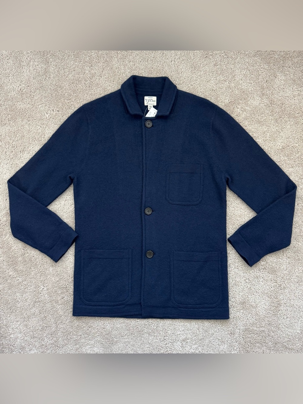 J. Crew Merino Wool Sweater Blazer Men Sz XS NEW